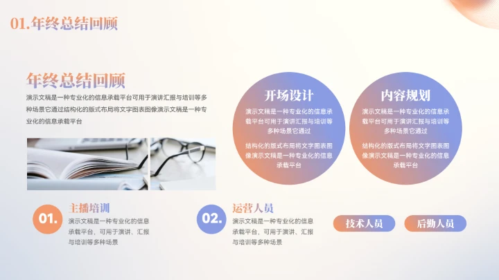 极简风年终总结汇报模板