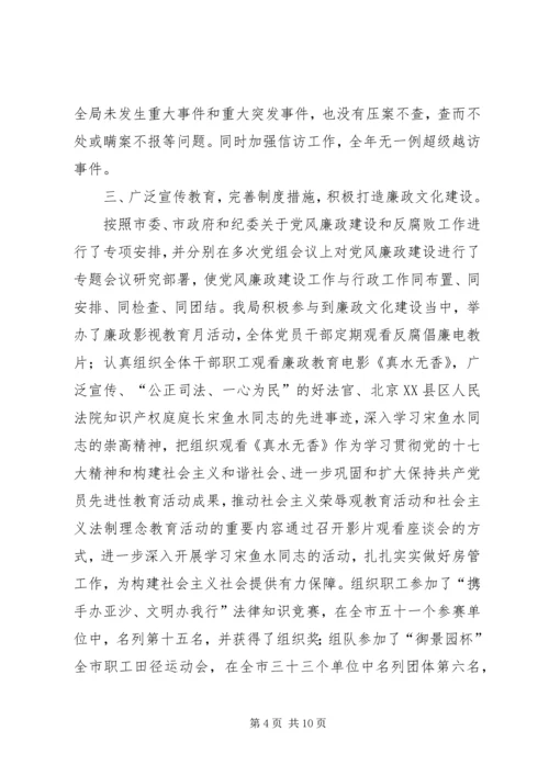 房管局党风廉政建设责任制落实情况的自查报告 (3).docx