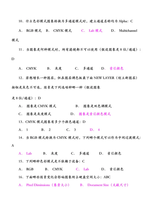 2021年计算机二级ps考试题库.docx