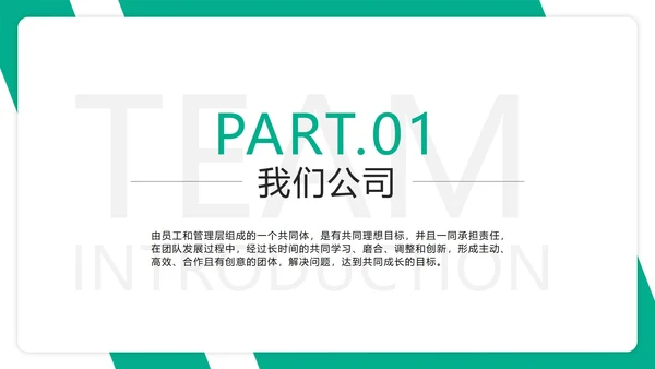 高端大气商务企业团队介绍公司成员架构PPT模板