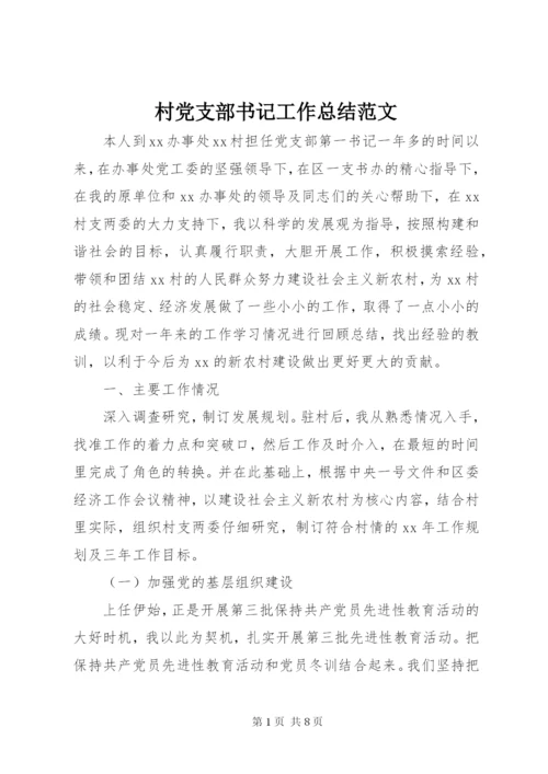村党支部书记工作总结范文.docx