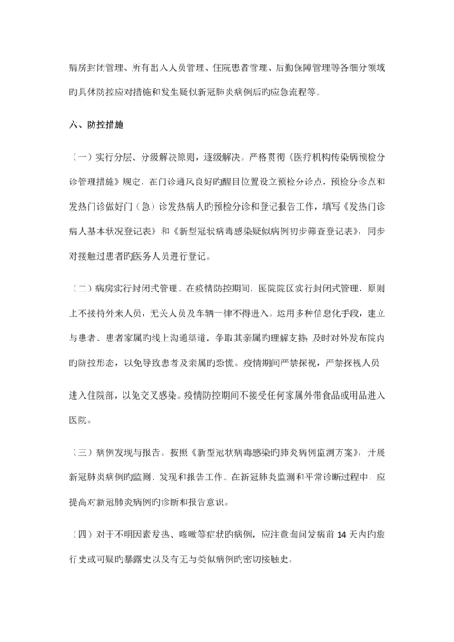 医院新冠肺炎防控应急预案.docx