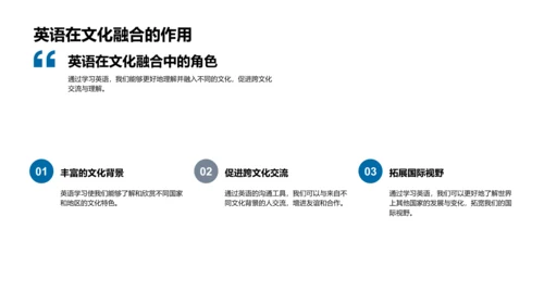 提升英语 实现全球化