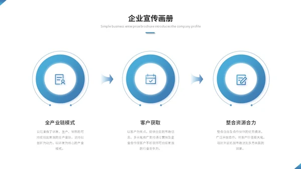 简约渐变商务图片拼接公司介绍企业介绍企业宣传画册ppt模板