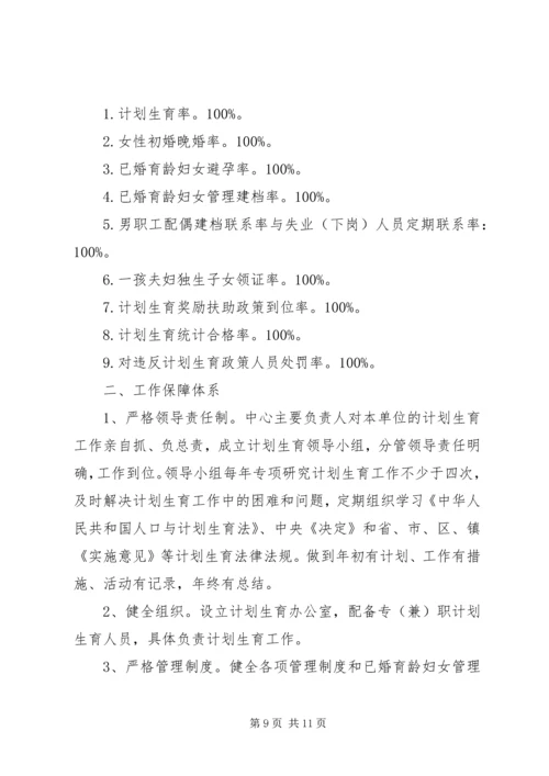 建筑业企业落实计划生育目标管理责任状.docx