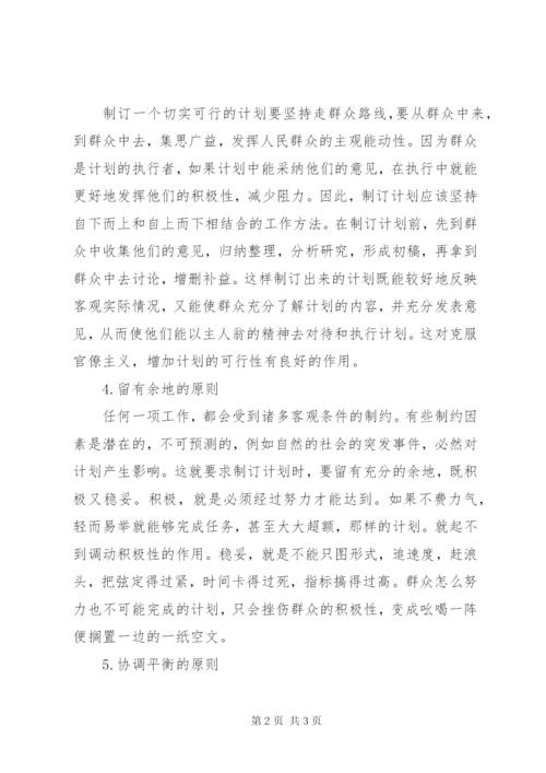 制订计划的原则.docx