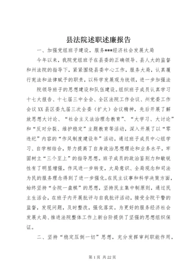 县法院述职述廉报告.docx