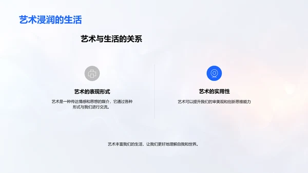 艺术学习讲解PPT模板