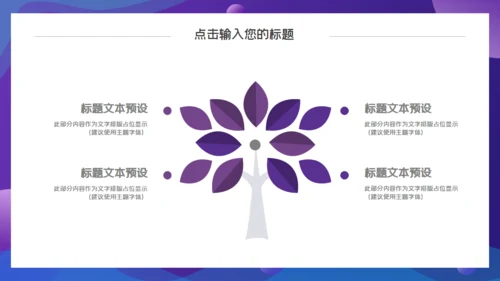 紫色渐变互联网工作汇报通用PPT模板