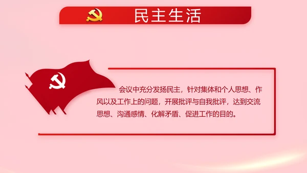 红色党支部党员代表大会工作总结PPT
