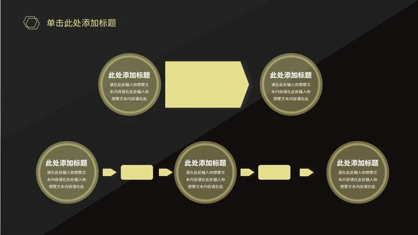 黑金商务风个人汇报简历PPT模板