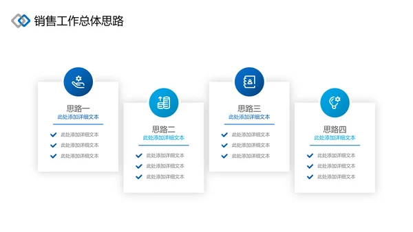 蓝色企业年终商务风格年终工作总结汇报PPT