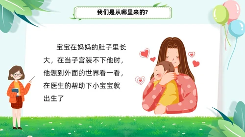 绿色小清新淡雅简约身体器官知多少幼儿园医学科普课件PPT