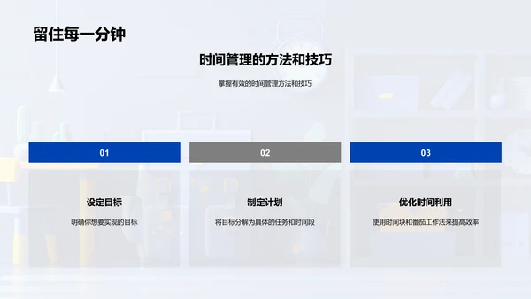 学习效率与时间管理PPT模板