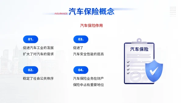 汽车保险车辆保险业务培训通用PPT模板