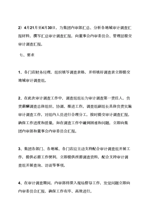 活动专项方案之薪酬审计工作专项方案.docx