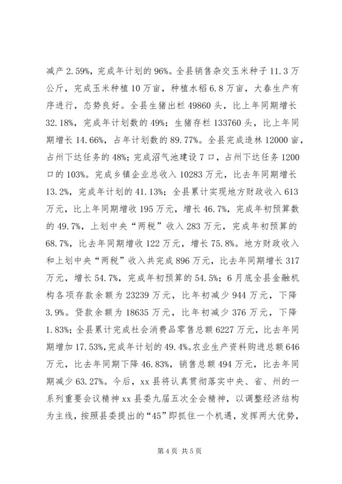 县人民政府县长在建军七十五周年座谈会上的讲话.docx