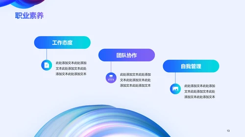 蓝色渐变创意流体教育培训竞聘述职PPT
