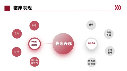 红色简约风缺铁性贫血常规知识培训PPT模板护理