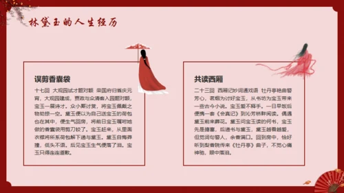《红楼梦》林黛玉人物特点介绍通用PPT模板