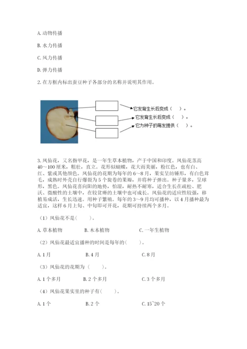 教科版科学四年级下册第一单元《植物的生长变化》测试卷a4版.docx