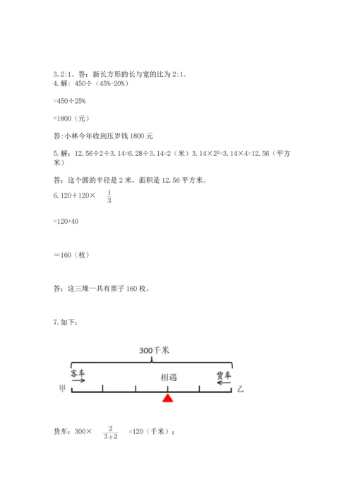 人教版六年级上册数学期末测试卷（培优b卷）.docx