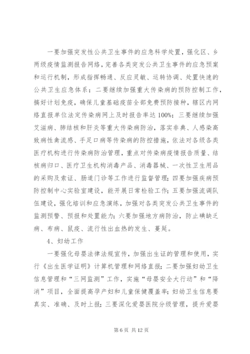 某年区委卫生部门全年卫生监管计划范文.docx