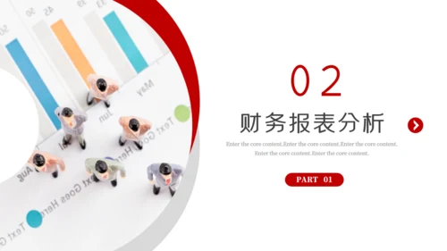 简约财务报告数据分析通用PPT模板