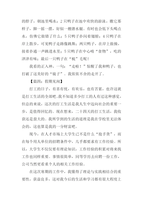 暑期见闻作文300字.docx