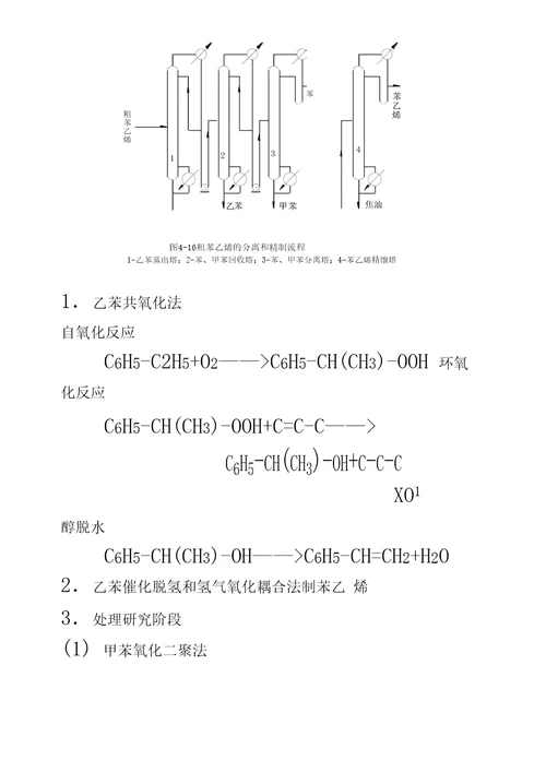 乙苯脱氢的工艺流程