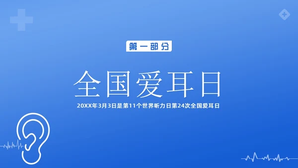 3月3日全国爱耳日爱护耳朵PPT课件