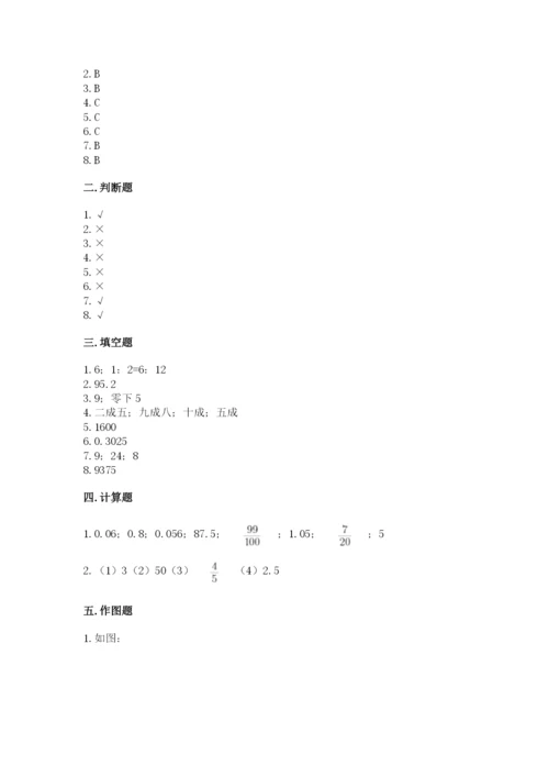 六年级下册数学期末测试卷附参考答案（完整版）.docx