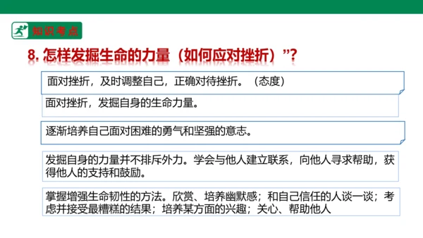 新课标七上第四单元生命的思考复习课件2023