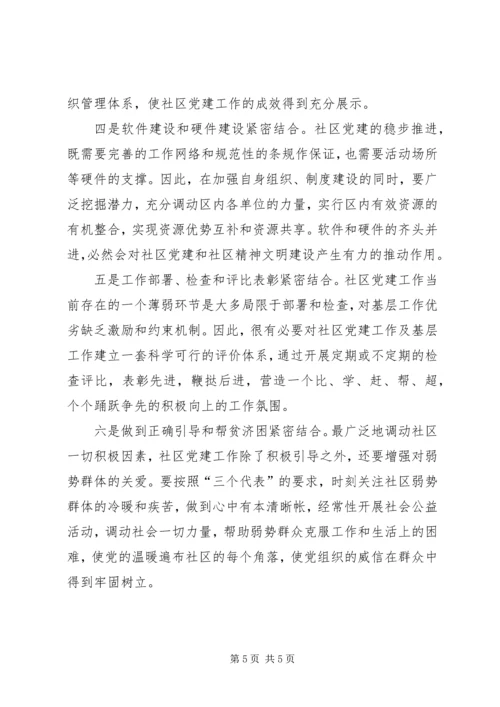 对创新社区党建工作的几点思考 (4).docx