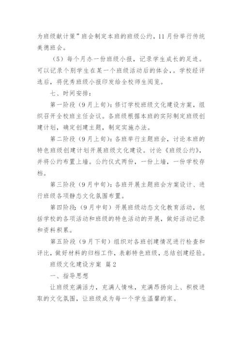 班级文化建设方案.docx