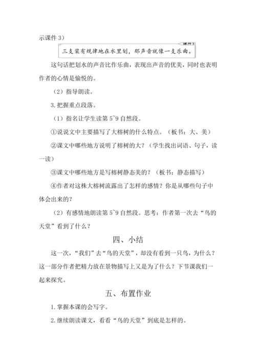 23 鸟的天堂 教案