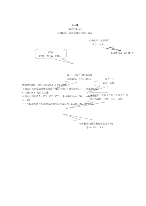 精品企业标准编写内容和格式