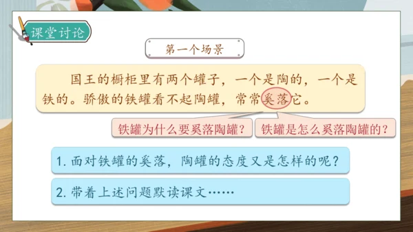 【核心素养】部编版语文三年级下册-6. 陶罐和铁罐 第2课时（课件）