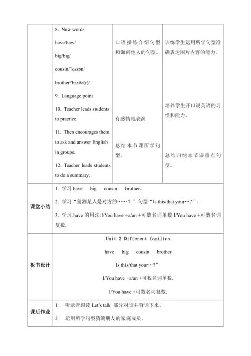 【核心素养】人教版英语三年级上册-U2 PB Let's talk & Ask and answer