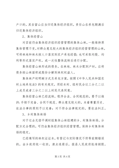 乡集体林权制度改革实施方案.docx