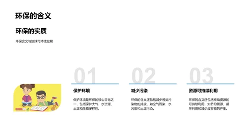 校园环保实践教育PPT模板