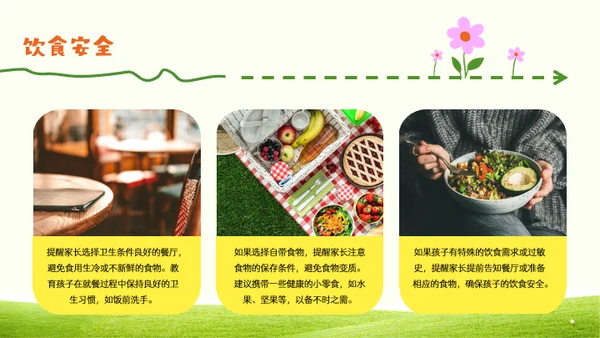 绿色简约风儿童节出游PPT模板