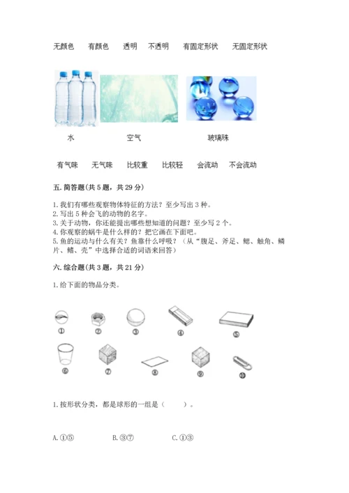 教科版一年级下册科学期末测试卷（预热题）.docx