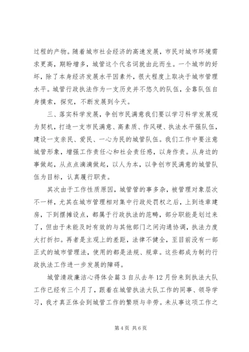 城管清政廉洁心得体会.docx