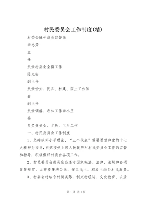 村民委员会工作制度(精).docx