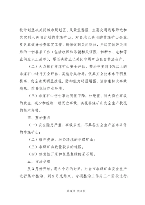 非煤矿山专项整治工作方案范文 (3).docx