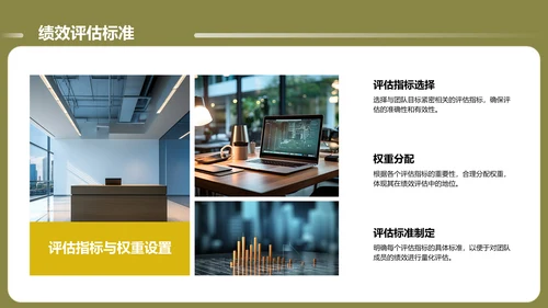 绿色商务风通用的团队管理述职报告PPT模板