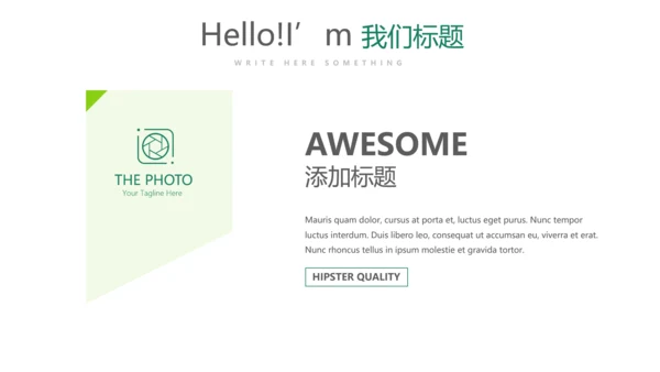 绿色公司产品介绍宣传通用PPT动态模板