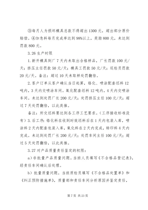 铝厂质量检验程序及考核方案.docx