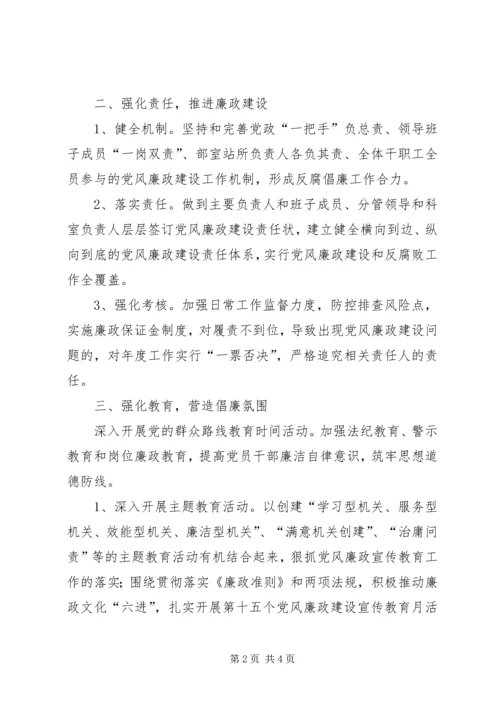 残联党风廉政建设工作要点.docx